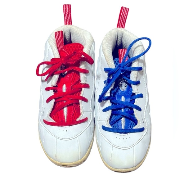 Nike Little Posite One GS ‘USA Moon’ Size 10C - Picture 4 of 5